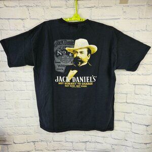 Vintage 2001 Jack Daniels Old No. 7 Mens Size XXXL 3XL Black Graphic T-Shirt